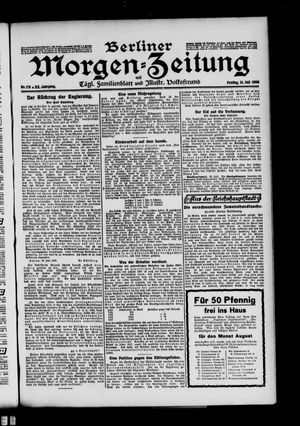 Berliner Morgen-Zeitung vom 31.07.1908