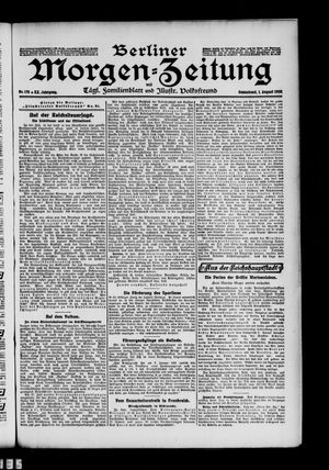 Berliner Morgen-Zeitung vom 01.08.1908