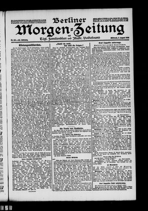 Berliner Morgen-Zeitung vom 05.08.1908