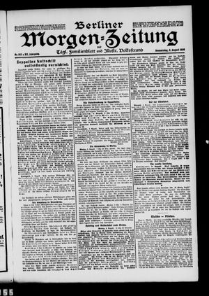 Berliner Morgen-Zeitung vom 06.08.1908