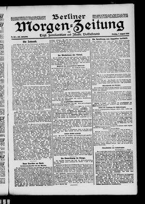 Berliner Morgen-Zeitung vom 07.08.1908