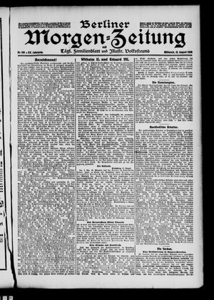 Berliner Morgen-Zeitung vom 12.08.1908