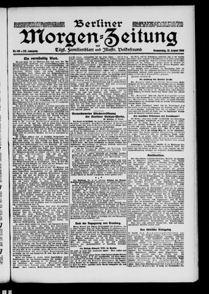 Berliner Morgen-Zeitung vom 13.08.1908