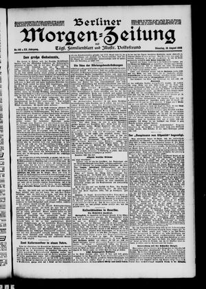 Berliner Morgen-Zeitung vom 18.08.1908
