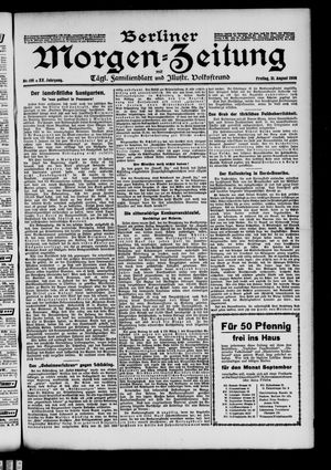 Berliner Morgen-Zeitung vom 21.08.1908