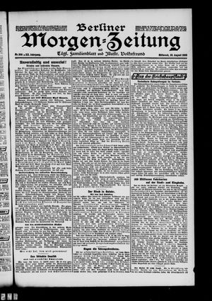 Berliner Morgen-Zeitung vom 26.08.1908
