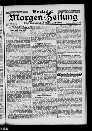 Berliner Morgen-Zeitung vom 05.09.1908