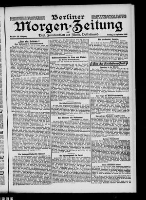 Berliner Morgen-Zeitung vom 11.09.1908