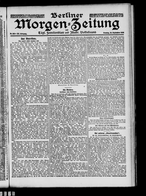 Berliner Morgen-Zeitung vom 20.09.1908
