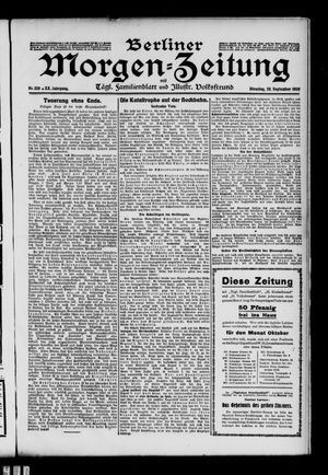 Berliner Morgen-Zeitung vom 29.09.1908