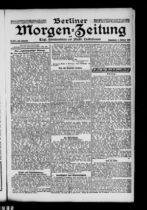 Berliner Morgen-Zeitung vom 03.10.1908