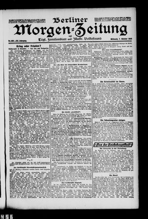 Berliner Morgen-Zeitung vom 07.10.1908