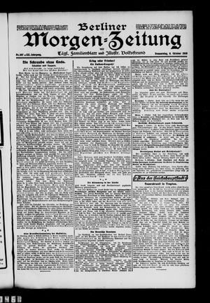 Berliner Morgen-Zeitung vom 08.10.1908