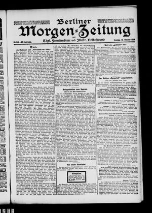 Berliner Morgen-Zeitung vom 18.10.1908