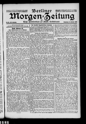 Berliner Morgen-Zeitung vom 24.10.1908