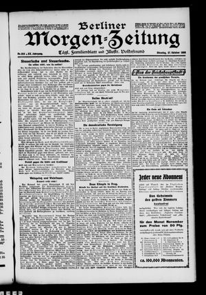 Berliner Morgen-Zeitung vom 27.10.1908
