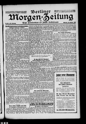 Berliner Morgen-Zeitung vom 28.10.1908