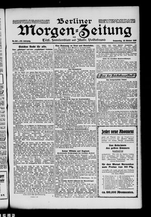Berliner Morgen-Zeitung vom 29.10.1908