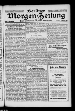 Berliner Morgen-Zeitung vom 31.10.1908