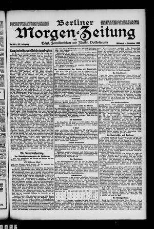 Berliner Morgen-Zeitung vom 04.11.1908