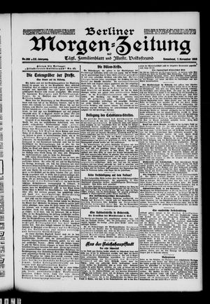 Berliner Morgen-Zeitung vom 07.11.1908