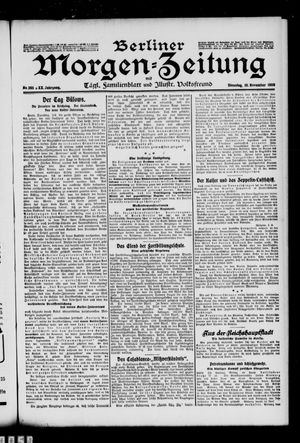 Berliner Morgen-Zeitung vom 10.11.1908