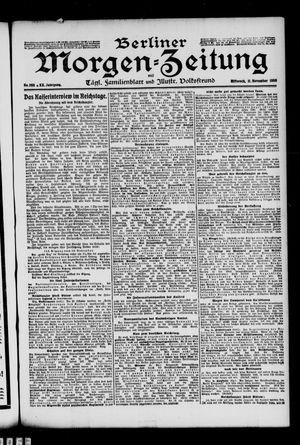 Berliner Morgen-Zeitung vom 11.11.1908