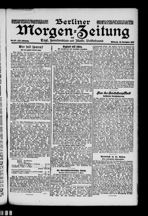 Berliner Morgen-Zeitung vom 25.11.1908