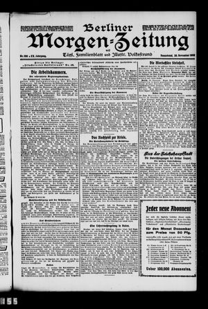 Berliner Morgen-Zeitung vom 28.11.1908
