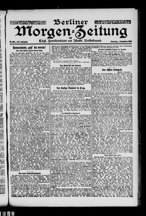 Berliner Morgen-Zeitung vom 01.12.1908