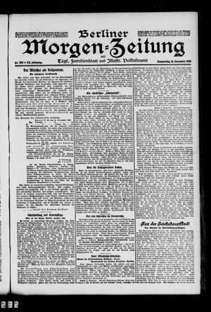 Berliner Morgen-Zeitung vom 10.12.1908