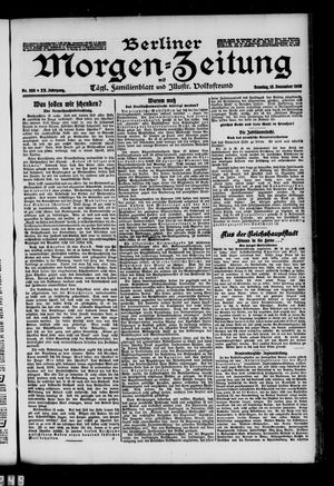 Berliner Morgen-Zeitung vom 13.12.1908