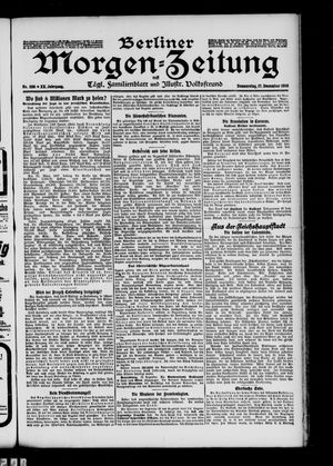 Berliner Morgen-Zeitung vom 17.12.1908