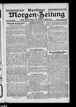 Berliner Morgen-Zeitung vom 22.12.1908