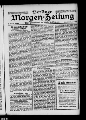 Berliner Morgen-Zeitung vom 30.12.1908