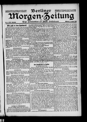 Berliner Morgen-Zeitung vom 06.01.1909
