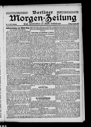 Berliner Morgenzeitung vom 08.01.1909