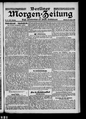Berliner Morgenzeitung on Jan 20, 1909