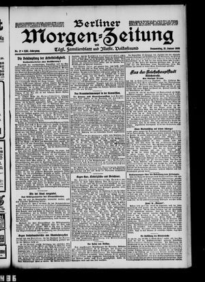 Berliner Morgenzeitung vom 21.01.1909