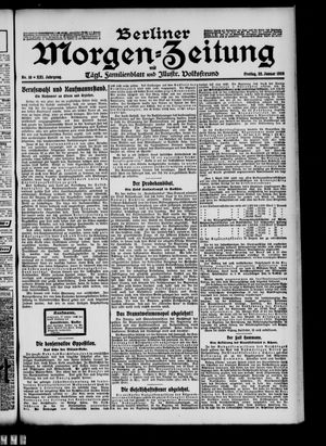 Berliner Morgenzeitung vom 22.01.1909