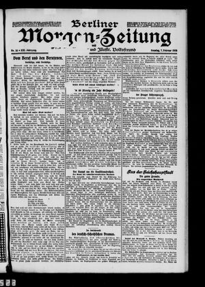 Berliner Morgenzeitung vom 07.02.1909