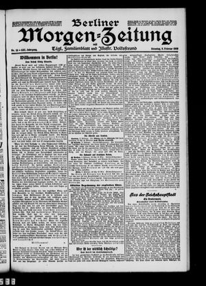 Berliner Morgenzeitung vom 09.02.1909