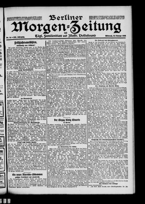 Berliner Morgenzeitung vom 10.02.1909