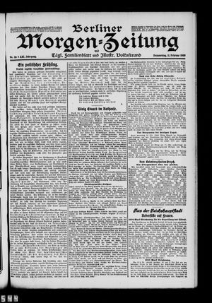 Berliner Morgenzeitung vom 11.02.1909