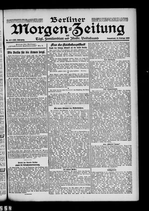 Berliner Morgen-Zeitung vom 13.02.1909