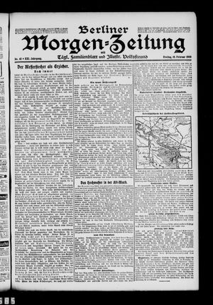 Berliner Morgenzeitung vom 19.02.1909