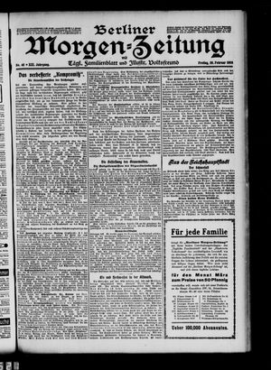 Berliner Morgen-Zeitung vom 26.02.1909