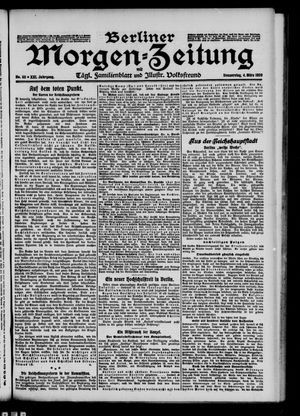 Berliner Morgenzeitung vom 04.03.1909