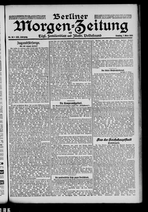 Berliner Morgenzeitung vom 07.03.1909