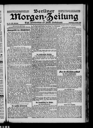 Berliner Morgenzeitung vom 20.03.1909